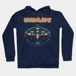 Parliament Funkadelic Retro Mothership UFO Rock Funk Throwback Hoodie